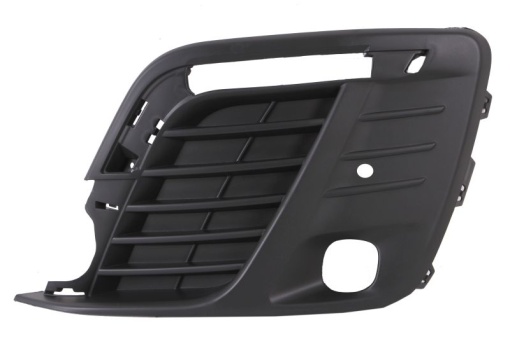 Grila ventilatie bara fata dreapta (cu orificii lampa ceata, cu orificii senzor parcare, plastic, negru) potrivit PEUGEOT TRAVELLER 04.16-