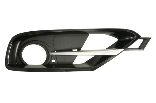 Grila ventilatie bara fata stanga (cu orificii pentru sipci, negru-mat/argintiu, SPORT) potrivit BMW 3 F30, F31, F80 10.11-05.15