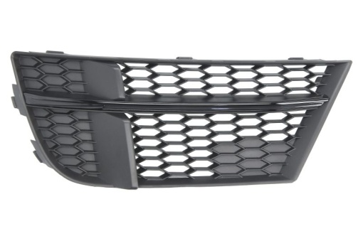 Grila ventilatie bara fata stanga (open, plastic, negru/negru lucios, S-LINE) potrivit AUDI A3 8V 06.16-05.20
