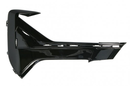 Grila ventilatie bara protectie fata dreapta (cu orificii lampa ceata, negru lucios, SPORT) potrivit BMW X1 F48 07.19-05.22