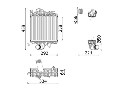 Intercooler potrivit AUDI Q7 2.0 08.15-