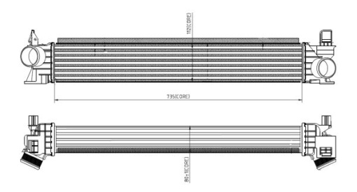Intercooler potrivit CITROEN JUMPER II; FIAT DUCATO; PEUGEOT BOXER 2.0D-3.0D 04.06-