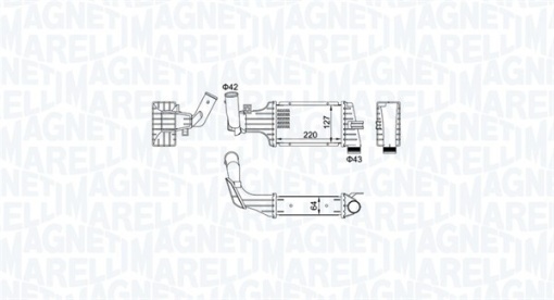 Intercooler potrivit OPEL ASTRA G, ASTRA G CLASSIC, ASTRA G/KOMBI, ZAFIRA A 1.7D/2.0D 08.99-12.09