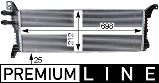Intercooler potrivit VW CALIFORNIA T6 CAMPER, MULTIVAN T6, TRANSPORTER T6, TRANSPORTER T6 / CARAVELLE T6 2.0D 04.15-12.19