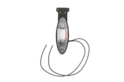 Lumina clarificare stanga, rosu/alb, LED, în relief, lungime cablu 360mm, cu cuier, 12/24V