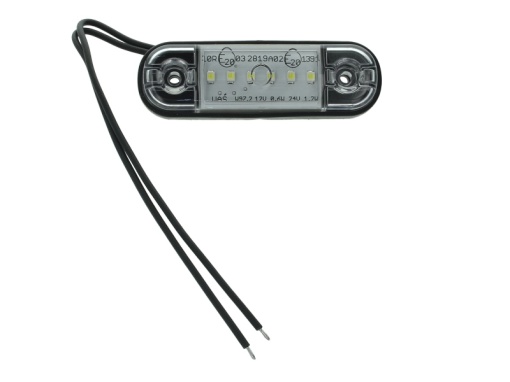 Lumina delimitare stanga/dreapta, forma: oval, alb, LED, inaltime 24,2mm; latime 83,8mm; adancime 10,4mm 12/24V