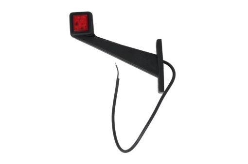 Lumina delimitare stanga, forma: dreptunghiular, rosu/alb, LED lungime cablu 400mm, pe brațul lung, 12/24V