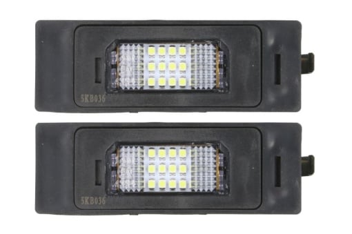 Lumina numar inmatriculare, culoare lumina: alb; set, 12V, cu aprobare circulatie potrivit BMW 1 (E81), 1 (E87), 1 (F20), 1 (F21), 6 (F12), 6 (F13), 6 GRAN COUPE (F06), I3 (I01), Z4 (E89) 06.04-