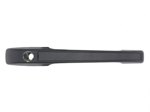 Maner usa Fata Dreapta exterior, cu locas incuietoare, crom/negru potrivit VW CADDY I, GOLF II, JETTA II, PASSAT B2, POLO, POLO CLASSIC, POLO II, SCIROCCO 0.9-2.2 1979-1994