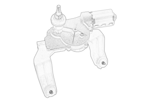 Motor stergator Spate potrivit KIA CEE'D 07.07-12.12