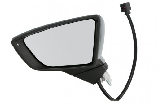 Oglinda laterala Stanga electric, convexa, incalzita potrivit SEAT IBIZA V, LEON, LEON SC, LEON ST, LEON ST/KOMBI, LEON/HATCHBACK - Img 1