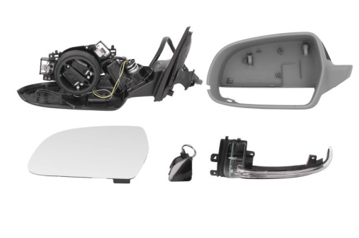 Oglinda laterala Stanga electric Nu, asferice, incalzita, captuseala potrivit AUDI A4 ALLROAD B8, A4 B8 -12.15