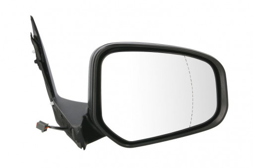 Oglinda laterala Stanga manual, asferica, crom potrivit FORD TOURNEO CONNECT V408 NADWOZIE WIELKO, TOURNEO COURIER B460, TRANSIT CONNECT, TRANSIT CONNECT V408/MINIVAN