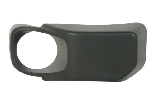Ornament bandou bara dreapta cu locas lampa ceata, plastic, negru potrivit JEEP WRANGLER III JK 08.10-11.17