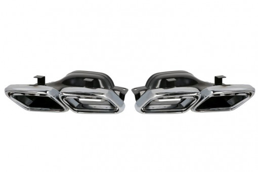 Ornament decorativ evacuare spate dreapta/stanga (otel, crom) MERCEDES C (A205), C (C205), C T-MODEL (S205), C (W205) 2013-2018