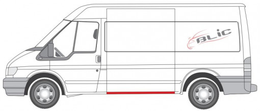 Prag reparatie spate L lungime 143cm potrivit FORD TRANSIT V FL 04.06-08.13