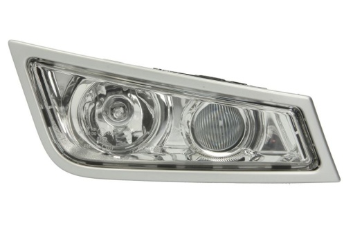 Proiector ceata dreapta (H3, rama argintie; cu un halogen la distanță lungă) 24V potrivit VOLVO FH, FM, FM II 09.05-