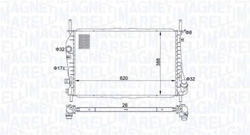 Radiator motor (Automat/Manual) potrivit FORD MONDEO III 2.0D