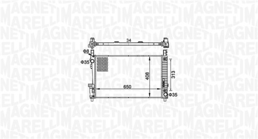 Radiator motor (Automat/Manual) potrivit MERCEDES A (W169), B SPORTS TOURER (W245) 1.5-Electric