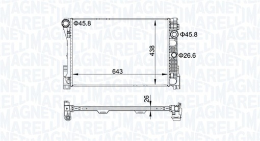 Radiator motor (Automat/Manual) potrivit MERCEDES C (C204), C T-MODEL (S204), C (W204) 1.6-3.5