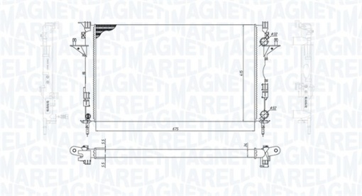 Radiator motor (Automat/Manual) potrivit RENAULT ESPACE IV, LAGUNA II, VEL SATIS 1.6-2.2D
