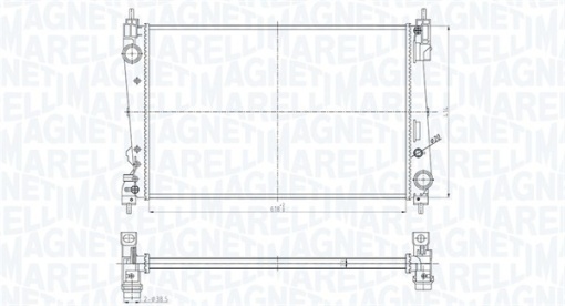 Radiator motor (Manual) potrivit ABARTH GRANDE PUNTO, PUNTO, PUNTO EVO; ALFA ROMEO MITO; FIAT BRAVO II, DOBLO, DOBLO CARGO, GRANDE PUNTO, PUNTO EVO, PUNTO EVO/HATCHBACK 1.3D-2.0D