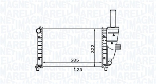 Radiator motor (Manual) potrivit FIAT PUNTO, PUNTO/HATCHBACK 1.2