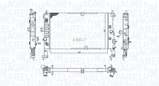 Radiator motor (Manual) potrivit OPEL MERIVA A 1.3D/1.7D