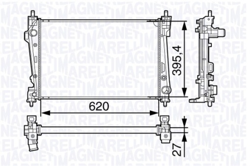 Radiator motor potrivit ALFA ROMEO GIULIETTA, GIULIETTA/HATCHBACK 1.6D/2.0D