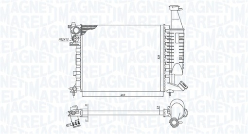 Radiator motor potrivit CITROEN BERLINGO, BERLINGO/MINIVAN; PEUGEOT PARTNER, PARTNER/MINIVAN 1.1/1.6/1.6D