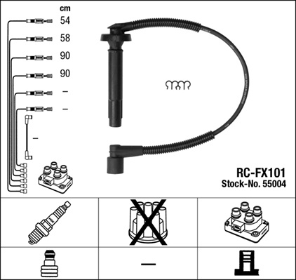 Set cablaj aprindere potrivit SUBARU LEGACY IV, OUTBACK 2.5 09.03-12.09