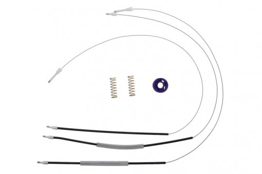 Set reparatie macara geam Fata Stanga (Cabluri) potrivit VW POLO V 03.09-