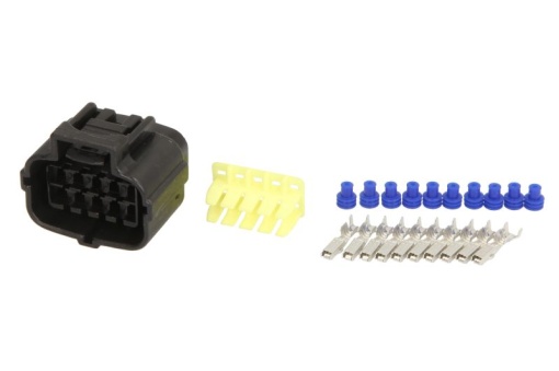Stecher (numar pini: 10, forma mufa: dreptunghiular, conector mama, pentru far) potrivit SCANIA G I, P I, P,G,R,T, R I, T 01.03-