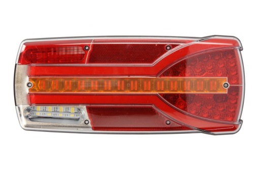 Stop spate dreapta CARMEN (LED, 12/24V, cu intermitent, cu far de ceață, lumina de marșarier, cu stop, lumină de parcare, reflector, rosu )