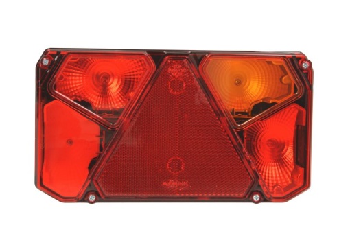 Stop spate dreapta (cu intermitent, cu lumina de ceata, cu lumina stop, lumini parcare, cu lumina placuta inmatriculare, reflector triunghiular)
