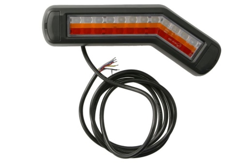 Stop spate dreapta (LED, 12/24V, cu intermitent, cu lumina de ceata, lumina de marșarier, cu lumina stop, lumini parcare, fara reflector, indicator dinamic, lungimea cablu : 0,2m, 269x109/62x47,7mm)