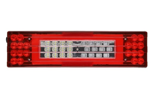Stop spate dreapta (LED, 24V, cu intermitent, cu far de ceață, lumina de marșarier, cu stop, lumină de parcare, cu iluminare placuta, reflector ) potrivit MERCEDES - Img 1
