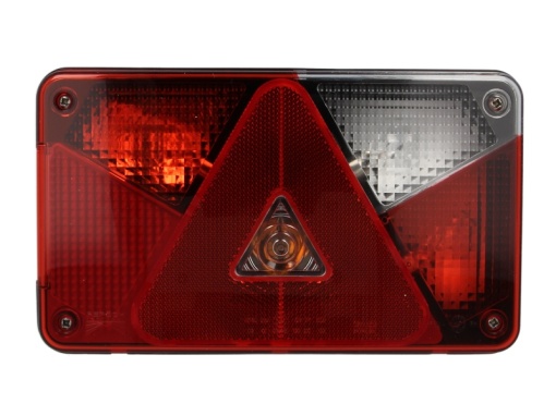 Stop spate dreapta MULTIPOINT V (P21/5W/P21W/PY21W/R10W, 12V, cu intermitent, cu far de ceata, marsarier, cu stop, lumina de parcare, reflector triunghiular, conector: 8PIN)