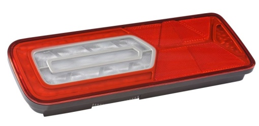 Stop spate stanga LC12T (LED, 24V, cu intermitent, cu far de ceață, lumina de marșarier, cu stop, lumină de parcare, reflector triunghiular) potrivit SCHMITZ