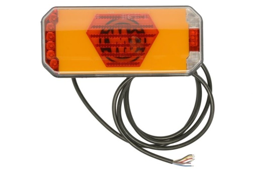 Stop spate stanga (LED, 12/24V, cu intermitent, cu far ceață, lumina de marșarier, cu stop, lumină de parcare, cu iluminare placuta, reflector, lungime cablu: 2m)