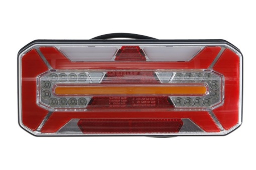 Stop spate stanga (LED, 12/24V, cu intermitent, cu far ceață, lumina de marșarier, cu stop, lumină de parcare, reflector triunghiular semnalizator dinamic, lungime cablu: 0,2m)