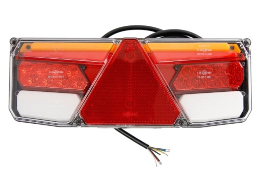 Stop spate stanga (LED, 12/24V, cu intermitent, cu far de ceață, lumina de marșarier, cu stop, lumină de parcare, reflector triunghiular, cu lampă cu braț prelungitor, indicator dinamic)