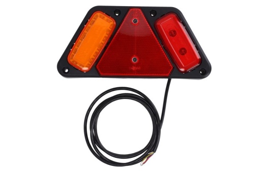 Stop spate stanga W228 (LED, 12/24V, cu intermitent, cu lumina de ceata, cu lumina stop, lumini parcare, reflector, lungimea cablu : 2m)