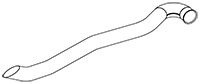 Teava esapament (diametru:126,4mm/126,4mm, lungime:1700mm) potrivit SCANIA EURO 5