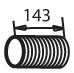 Teava esapament (lungime:132,3mm) potrivit RVI KERAX, MAGNUM, PREMIUM 2; VOLVO FH, FH16, FM, FM12, FM9 D12C340-DXi13 08.98-