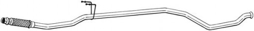 Teava esapament Mijloc (flexibil) potrivit PEUGEOT 206, 206+ 1.4D 09.01-06.13