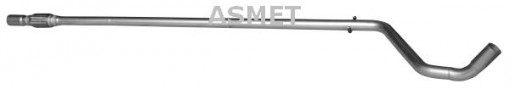 Teava esapament Mijloc (lungime:2150mm) potrivit FIAT 500, 500 C, PANDA, PANDA/HATCHBACK; FORD KA 1.1/1.2/1.2LPG 09.04-