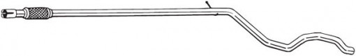 Teava esapament Mijloc potrivit FIAT 500, 500 C, PANDA; FORD KA 1.2/1.2LPG 07.07-