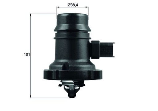 Termostat lichid racire (80°C, in carcasa) potrivit CHEVROLET VOLT; OPEL AMPERA 1.4H 11.11-