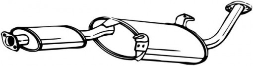 Toba esapament intermediara potrivit FORD MAVERICK; NISSAN TERRANO II 2.7D 02.93-09.07